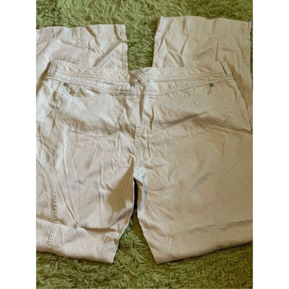 Athleta Khaki wide leg trouser Hiking pants size 16 T - Picture 3 of 6